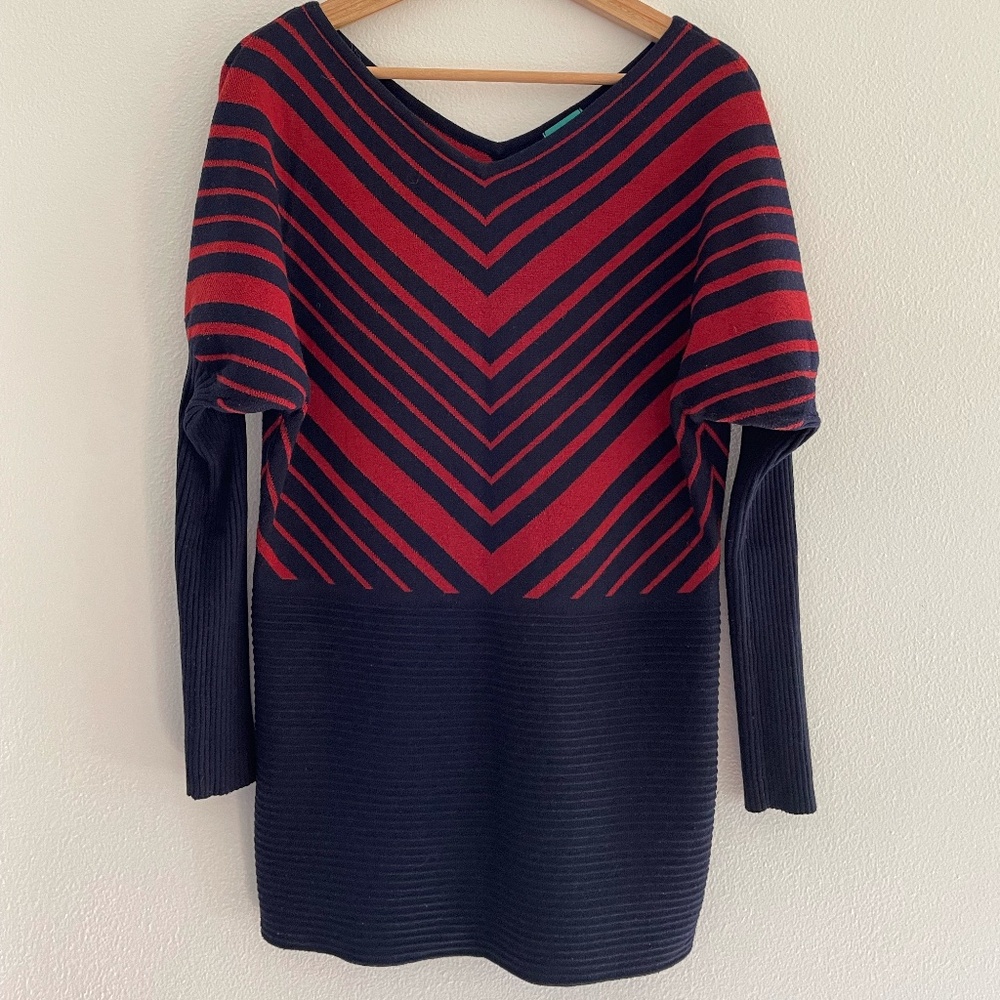 Chevron Long Sweater / Dress